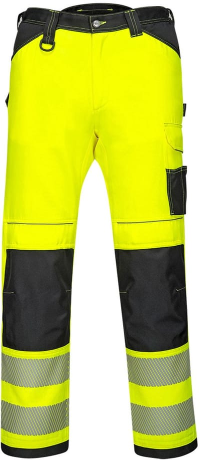 Portwest PW3 Hi-Vis Broek PW340 - Geel/Zwart - 28