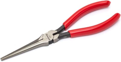 Grote klem of nijptang, 7 inch (18 cm) rood met sterke bek