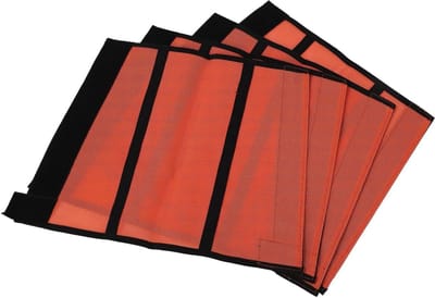 Paardenbeenbeschermers - 4 stuks - comfortabel - fijn net - ademend - paardenwilg - oranje
