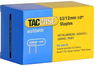 5000 Verzinkte nietjes type 53/12 mm voor nietpistool