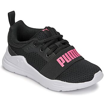 Kinderschoenen Puma Jr Wired Textiel Hardloopschoen Zwart - 30
