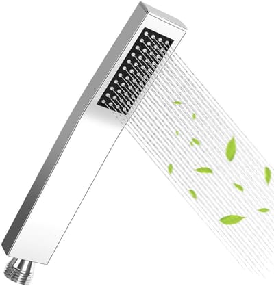 Dailygoods - Handdouche - Waterbesparend - Hoogdruk - Zilver - Roestvrij staal - Zelfreinigende siliconen nozzle - Geschikt voor badkamer - Minimalist...