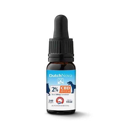 Dutch Nova CBD Olie Hond en Kat 2% - 10ml (200mg) - 0% THC - Hennepolie - Zalmsmaak
