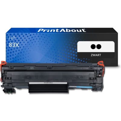 PrintAbout huismerk Toner 83X (CF283XD) Zwart Multipack Hoge capaciteit Geschikt voor HP