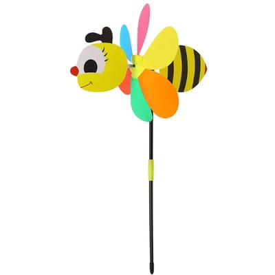 Verkoop 3D Grote Dierenbij Windmolen Wind Spinner Zweefmolen Yard Garden Decor yellow