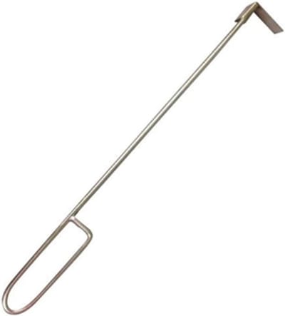 Ash Removal Tool 18Inch Lange Rvs Ash Harken Gereedschap Varkensvlees voor Classic Ash Tool Houtbrandende Kachels Ash Rake Grillen Pokers met Metalen Handvat voor Open Haard