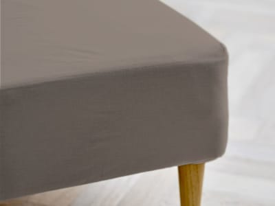 Södahl organic Calm Hoeslaken 90 x 200 x 30 cm Taupe