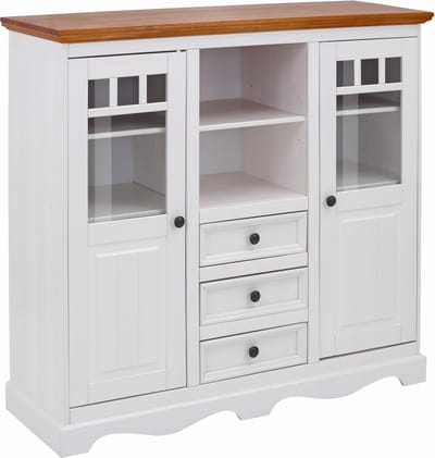 Melissa-Highboard - 2 Glasdeuren 3-Laden