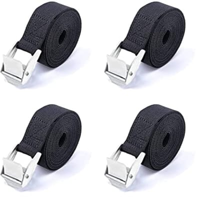 Korte Spanbanden voor Fiets en Motorfiets - Belastbaar tot 250 kg - 4 Stuks