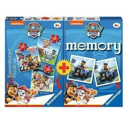 Ravensburger PAW Patrol 3-in-1 puzzel & memory Bordspellen Kinderpuzzels