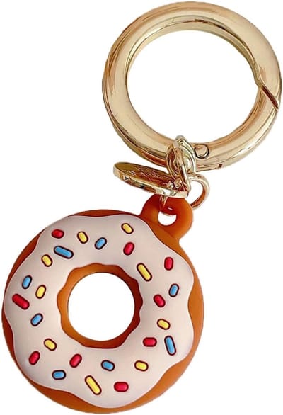 sleutelhanger, 3,5 x 10 cm, kras- en schokbestendig, compatibel met AirTag, wasbare bescherming, veilig voor kinderen, dieren, bagage, tassen