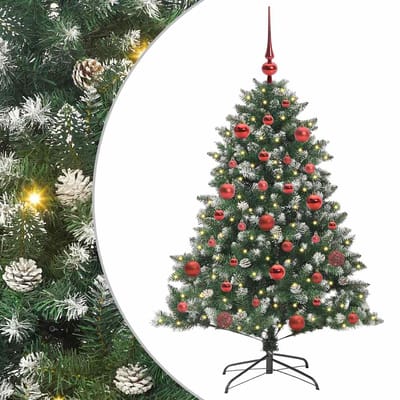 vidaXL - Kunstkerstboom - Groen - 150 - cm - PVC - en - Plastic - en - Staal