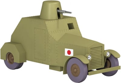 Kuifje Moulinsart Auto 1/24 - De Pantserwagen (Wolseley- Sumida) - Tintin Bobbie Wang Jen Ghie #42