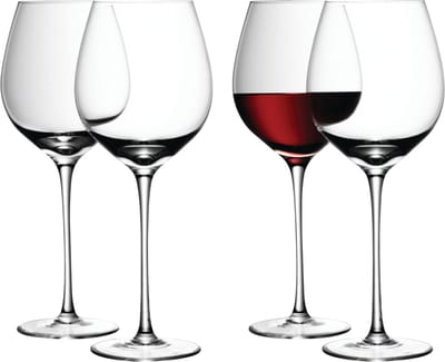 L.S.A. - Rode Wijn Glas 750ml Set van 6 Stuks - Transparant