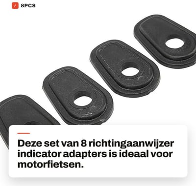 Dailygoods - 8PCS Richtingaanwijzer Indicator Adapter voor Motorfietsen