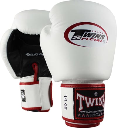 Twins Special BGVL Air Bokshandschoenen Air Mesh Wit/Zwart 12 oz