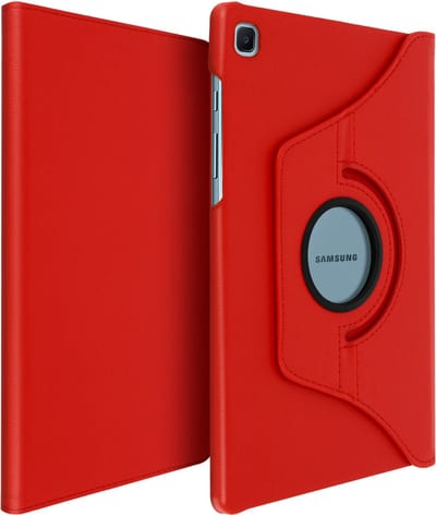 Avizar Hoesje Geschikt voor Samsung Galaxy Tab S6 Lite 2024, 2022 en 2020 360° Draaibare Standfunctie, Rood
