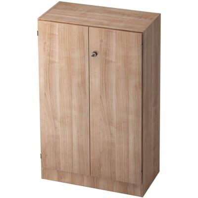 Archiefkast 3 ordnerhoogten, B 800 x D 420 x H 1270 mm, afsluitbaar, notenhoutpatroon