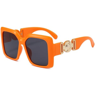 Lunettes de Soleil Carrées Populaires INS de Haute Qualité pour Femmes Rétro de Luxe Tendance pour Hommes Lunettes de Soleil de Voyage Nuances Féminines UV400 Oculus Other
