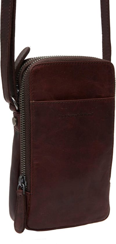 The Chesterfield Brand Schoudertas Alesund Shoulderbag Brown Donkerbruin