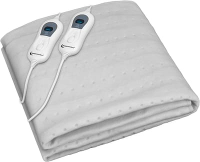 Elektrische Onderdeken - Massage deken - Electrische onderdeken - Elektrische onderdeken 1 persoons - 160 x 140 cm - Met Hoekelastieken - Wit