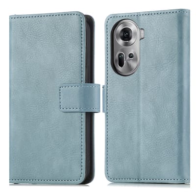 imoshion Hoesje - Geschikt voor Oppo Reno 11 F - Luxe Bookcase - Lichtblauw