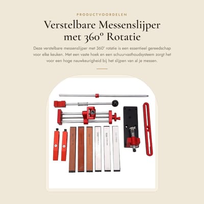 Dailygoods- Messenslijper Verstelbaar - 360° Rotatie - Antiroest - Schuurvasthoudsysteem - Hoge Nauwkeurigheid - Gereedschap - Snijgereedschap