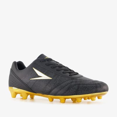 Dutchy FG heren voetbalschoenen zwart goud - Maat 39 - Uitneembare zool