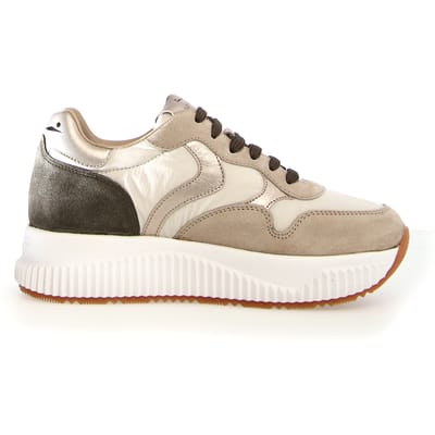 Voile Blanche cremekleurige sneakers