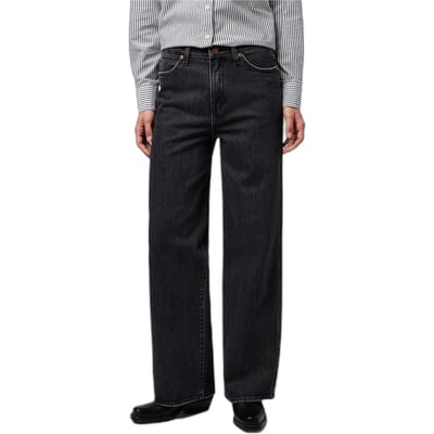 Wrangler 112371182 Straight Loose Fit Spijkerbroek Zwart 28 / 30 Vrouw