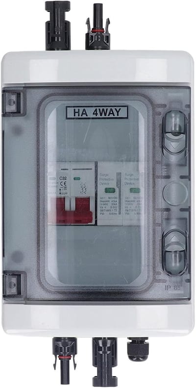 PV Combinatiebox - Zonne-energie Kast - Zonnepanelen Systeem - Waterdicht IP65 - DC500V 32A - Transparant