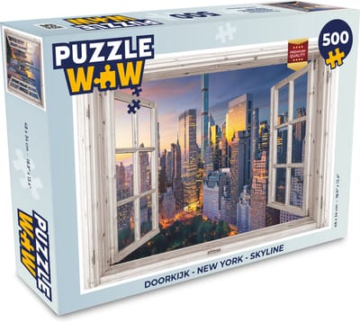 Puzzel Doorkijk - New York - Skyline - Legpuzzel - Puzzel 500 stukjes