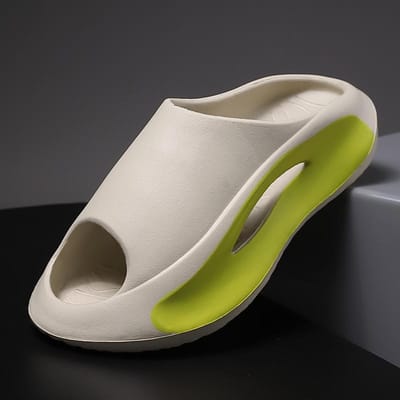 Zomer Dikke Zool Slippers Heren Dames EVA Zachte Zool Binnenhuis Thuis Slides Sandalen Licht Strand Schoenen Heren Slippers Flip Flops 38-39 white