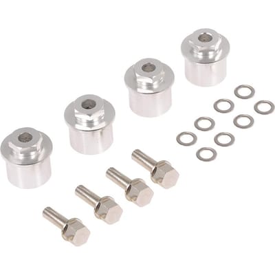 12mm Wiel Hex Adapters Wiel Verbreder voor 1/10 RC Auto Wielen TRX-4 AXIALE SCX10 RC4WD Modificatie zilver
