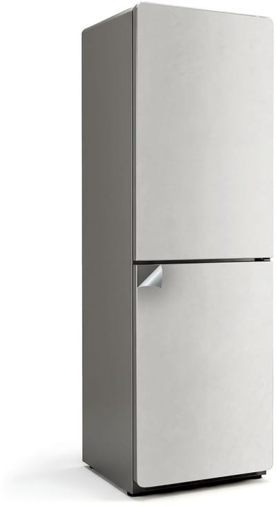 Wallfluent Koelkaststickers - Ivoor Koelkast Folie - 60 cm x 190 cm - Ivoor Koelkaststickers - Waterdichte Koelkast Sticker - Koelkast Design - Koelkast Decoratie Stickers - Koelkast Cover