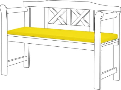 Tuinbank kussen - Bank Meubilair Buiten 2-Zitter Zitkussen - bankkussen voor tuin - zitkussen voor tuinbank - Zachte en Lichtgewicht Waterbestendig Materiaal - 117cm x 39cm x 5cm