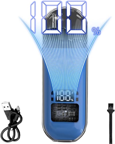 Oor Haren Trimmer - Neus Haar Trimmer - Gezichtsverzorging - Waterproof Reiniging - 90 Min Gebruik - Blauw