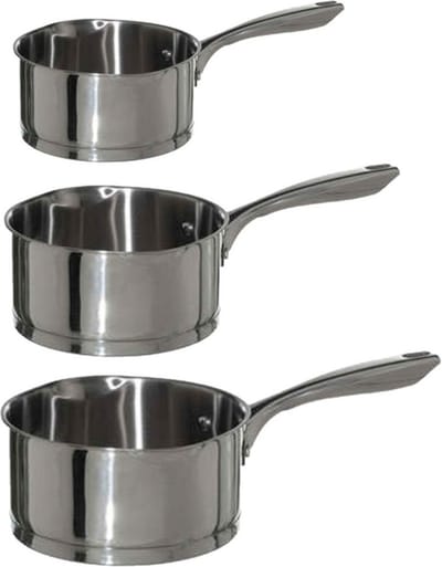 5Five - Steelpannen - Alle warmtebronnen - Set 3x - Dia 16/18/20 cm