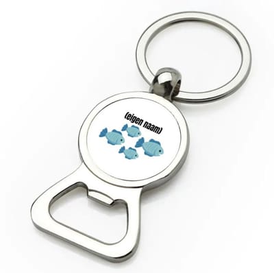 Akyol - groep vissen met eigen naam flesopener - Vis - vissen liefhebbers - iemand die houdt van vissen - verjaardag - cadeau - kado - geschenk - 9 bij 3 cm