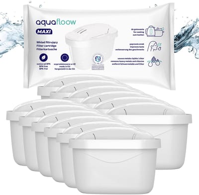 12x Aquafloow Waterfilters voor Brita - voor Waterkan - waterfilters voor Brita Maxtra, Style, Merella Cool, Mavea