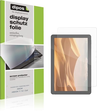 dipos – 2x Matte Beschermfolie geschikt voor AWOW AIBOOK 11 10.1 Zoll | Krasbestendige & antireflecterende Screenprotector Ultra-Thin
