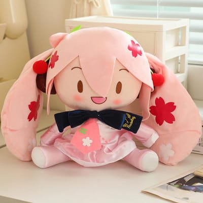 Animatie Twee-dimensionaal Hatsune Miku Knuffel Pluche Pop Kussen Schattige Hatsune Cartoon Randproducten Pluche Pop Speelgoed Kerstcadeaus About 30cm