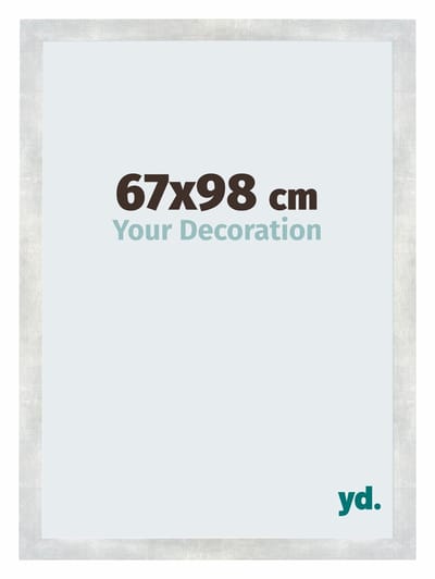 Your Decoration - Puzzellijst 67x98 cm - Zilver Glanzend Vintage - Puzzellijst 1500-2000 stukjes - MDF Fotolijst - Mura