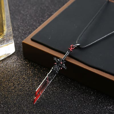 Power-8® : Genshin Impact Zwaard Ketting - Game ketting - ketting met hanger - wapen ketting - ketting met zwaard - Ketting heren en dames - ketting jongen en meisjes kerstcadeau - cadeautips - cadeau man / vrouw