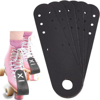 Schoenbeschermers - Teenkappen - Rolschaatsen - PU Kunstleer - 3 Paar - Zwart