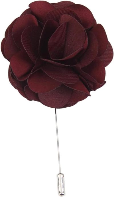 Satijnen Bloem - Dasspeld - Outfit Versieren - Handgemaakt Ontwerp - 9 cm Lengte - Wit