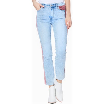 PAIGE Cindy Raw Hem Indigo Velvet Rose Größe: W24 | Slim Jeans Outlet | Damen | Blau