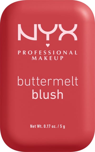 NYX Professional Makeup Buttermelt Blush - Alle huidtypes - Verrijkt met mango-, amandel- en sheaboter - Butta Than Coral - 5 gr