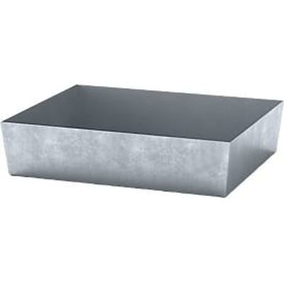 ASECOS opvangbak, staal, 60 ltr. opvangcapaciteit, B 635 x D 785 x H 178 mm, gegalvaniseerd