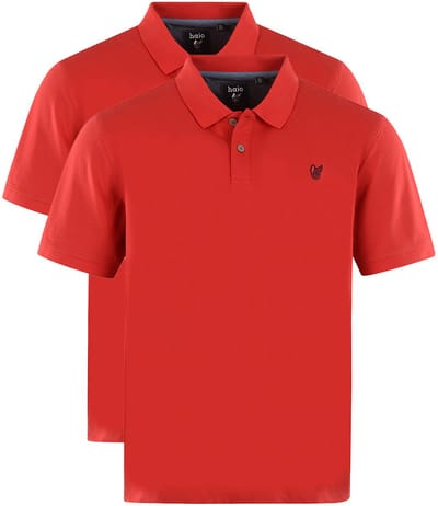 Hajo Heren poloshirt 2 pack Pique